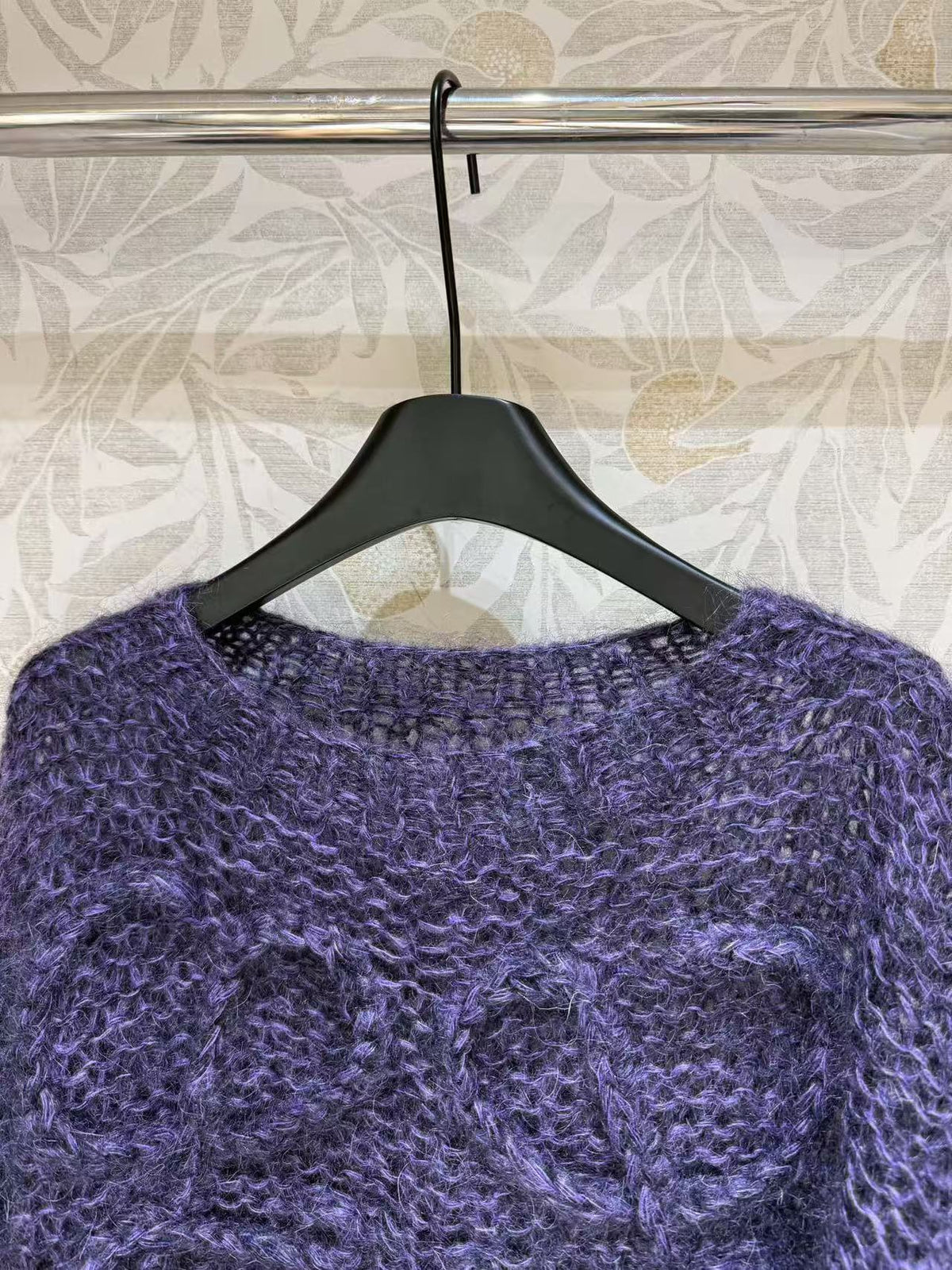 Loewe 2026 Anagram Sweater Purple Mohair-Blend