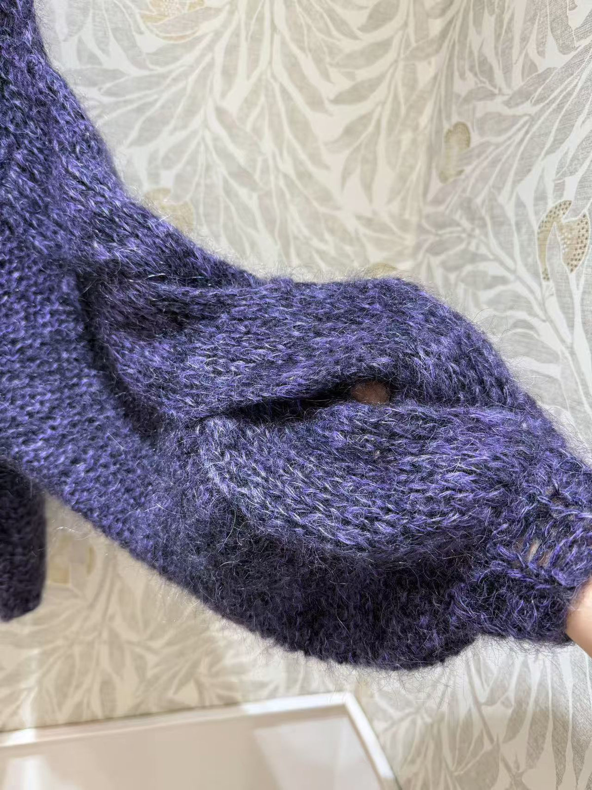 Loewe 2026 Anagram Sweater Purple Mohair-Blend