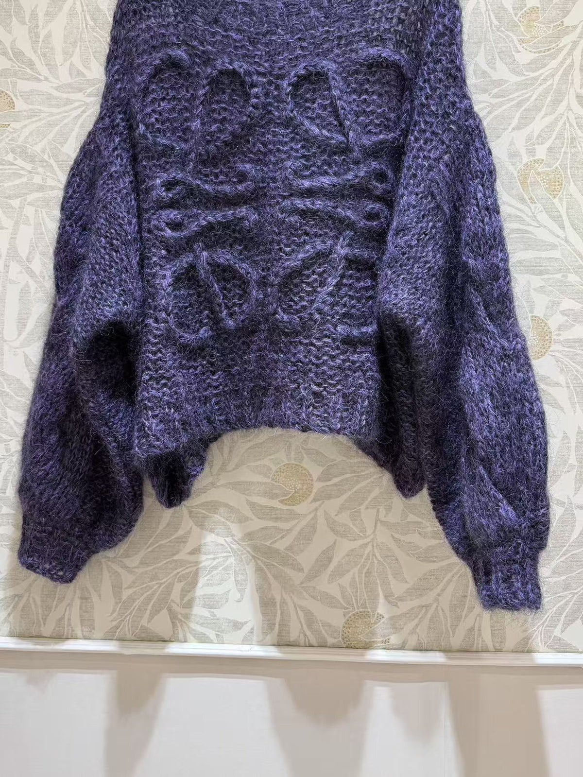Loewe 2026 Anagram Sweater Purple Mohair-Blend