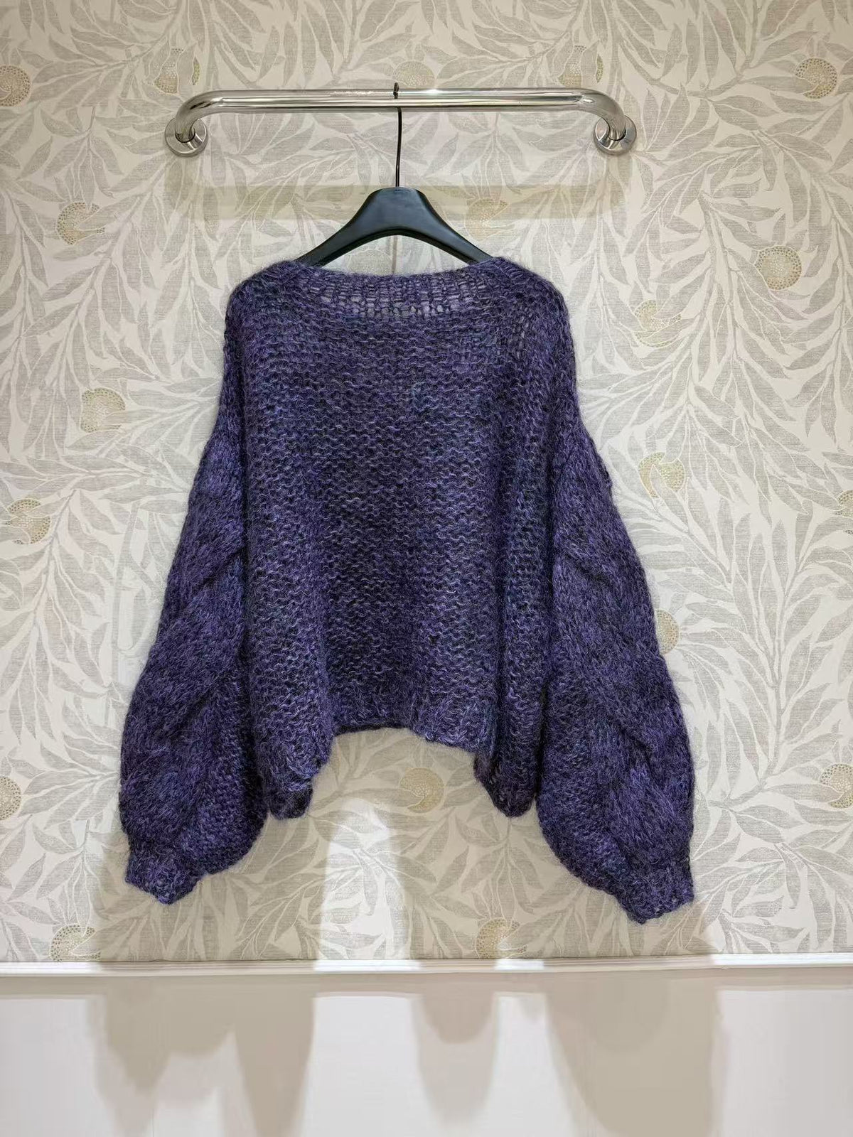 Loewe 2026 Anagram Sweater Purple Mohair-Blend