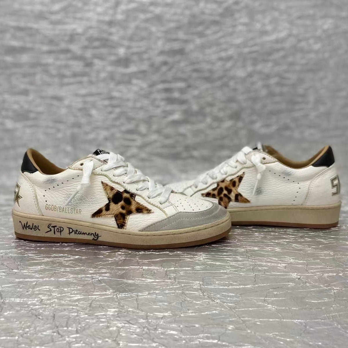 Golden Goose 2026 Sneaker With Leopard Print Pony Skin Star