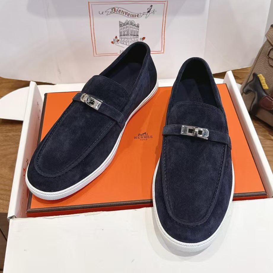 Hermes 2026 Mind Loafer Suede Rubbber