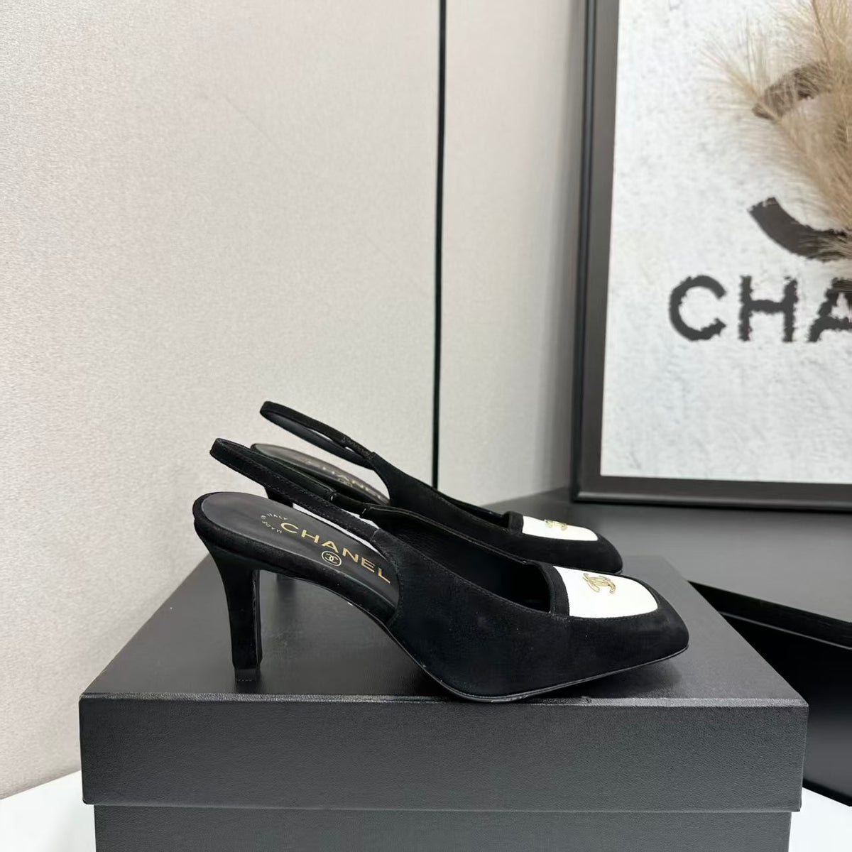 Chanel 2026 Square Toe Slingback 65mm Suede