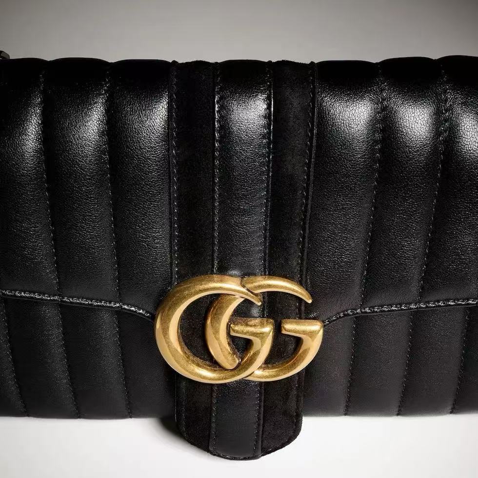 Gucci 2026 Jetset GG Marmont Bag 26cm Black Leather