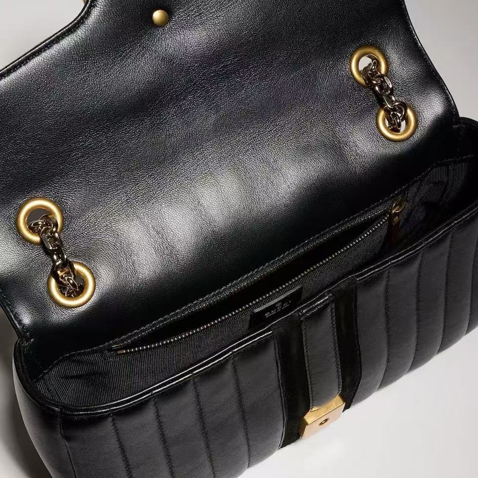Gucci 2026 Jetset GG Marmont Bag 26cm Black Leather