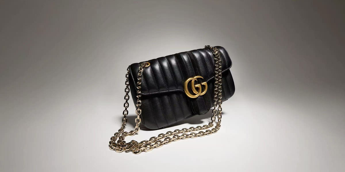 Gucci 2026 Jetset GG Marmont Bag 26cm Black Leather