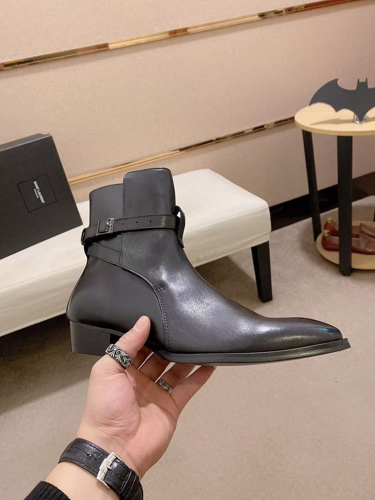 Saint Laurent 2026 Wyatt Jodhpur 30 Boot Suede