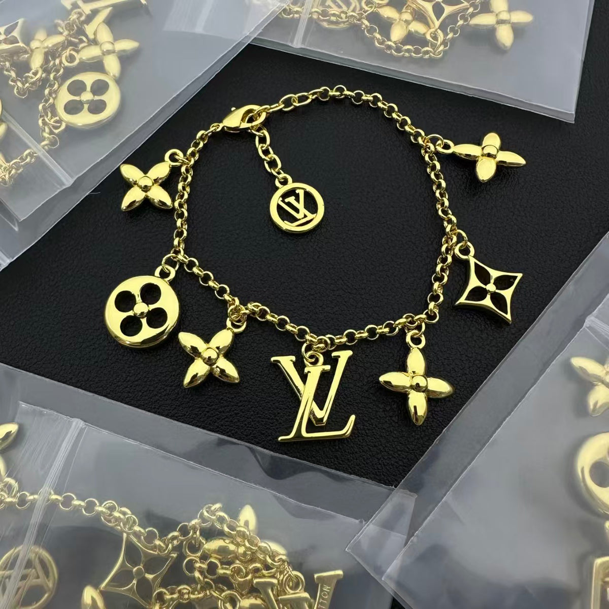 LV BLOOMING PINK GOLD MOP BRACELET