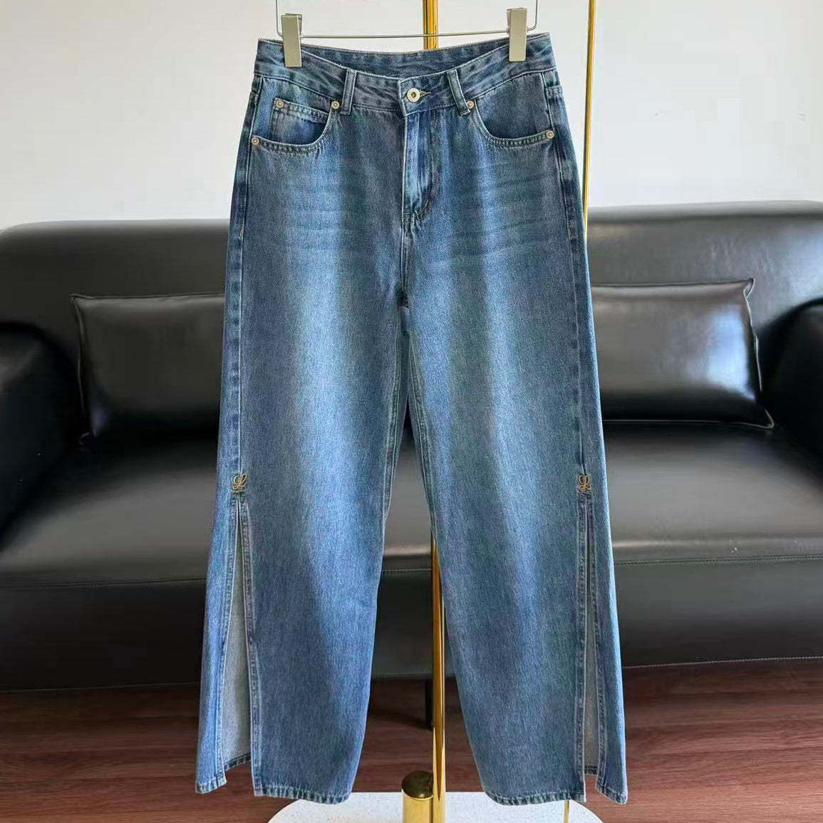 Loewe 2026 Wide-Leg Jeans Blue Denim
