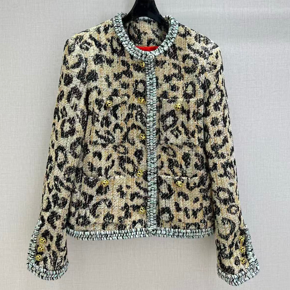 Chanel 2026 Leopard-Print Coat Jacket Tweed