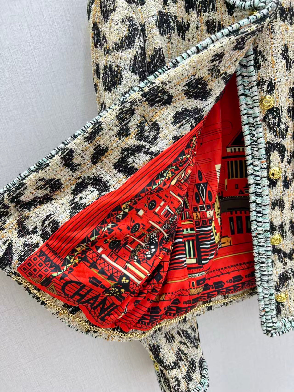 Chanel 2026 Leopard-Print Coat Jacket Tweed