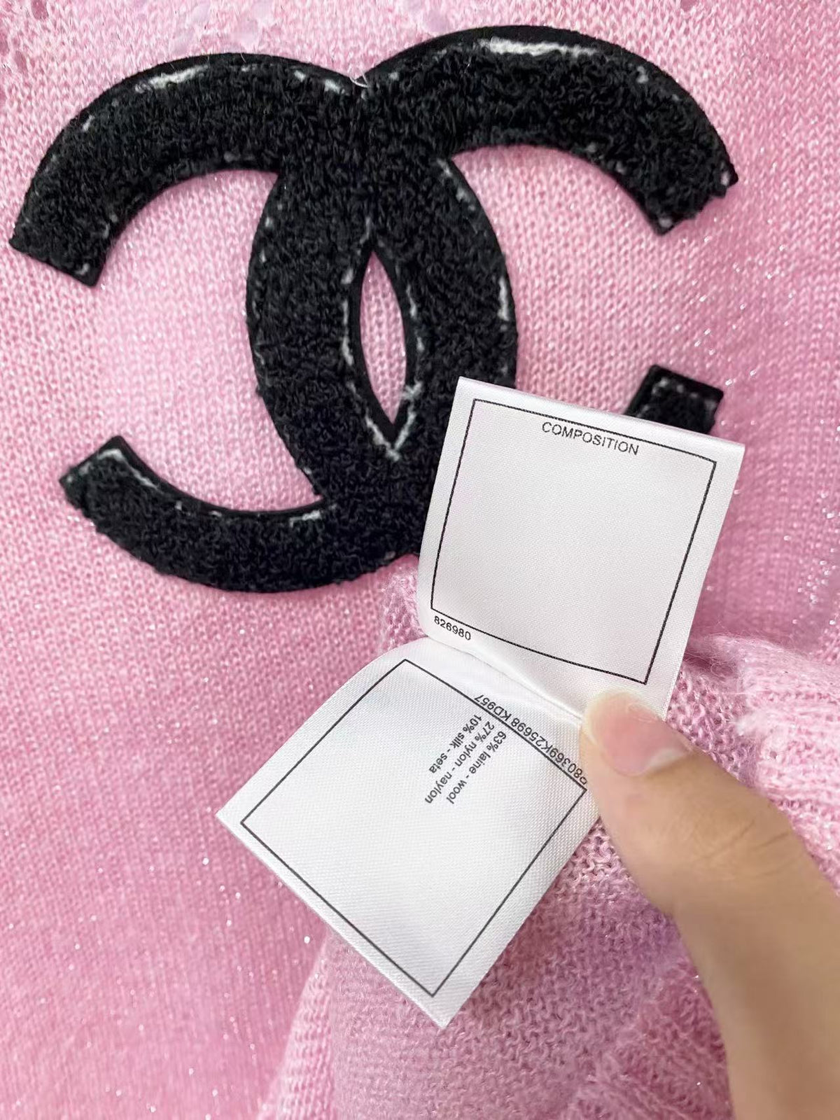 Chanel 2026 Long-Sleeved Sweater Pink Wool