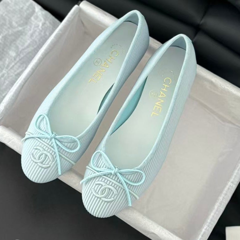 Chanel 2026 Embroidered Ballet Flat Fabric
