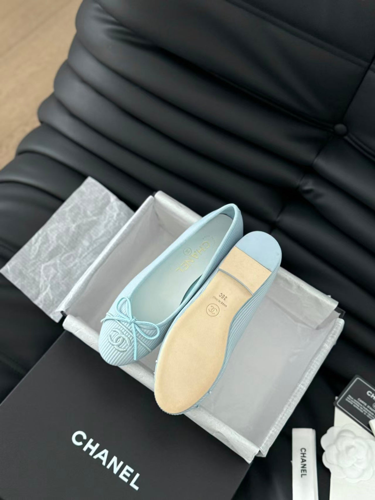 Chanel 2026 Embroidered Ballet Flat Fabric