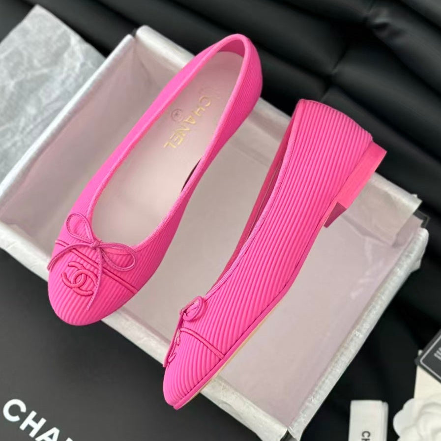 Chanel 2026 Embroidered Ballet Flat Fabric