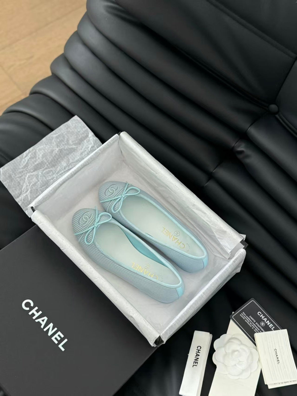 Chanel 2026 Embroidered Ballet Flat Fabric