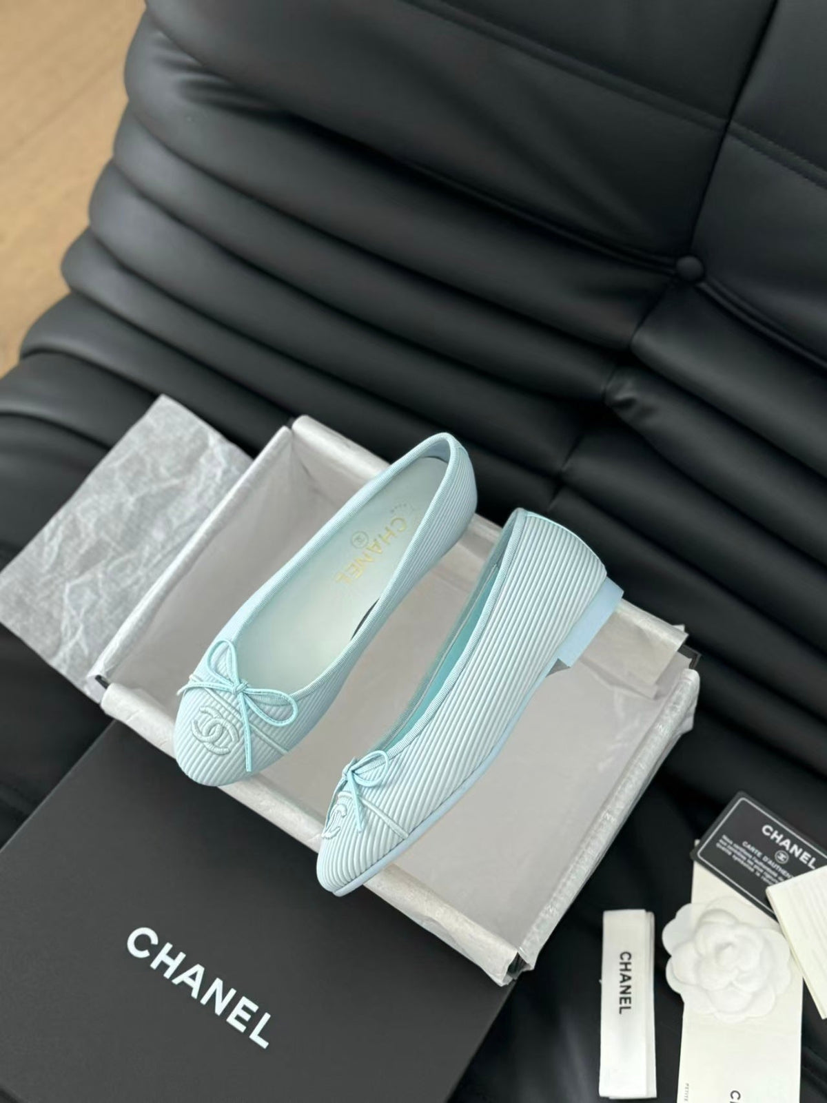 Chanel 2026 Embroidered Ballet Flat Fabric