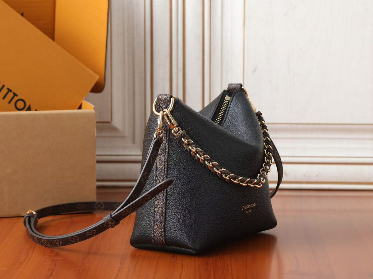 Louis Vuitton 2026 Mini Multipass Bag 18cm Black Gold Hardware Leather