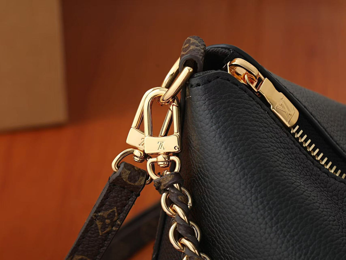 Louis Vuitton 2026 Mini Multipass Bag 18cm Black Gold Hardware Leather