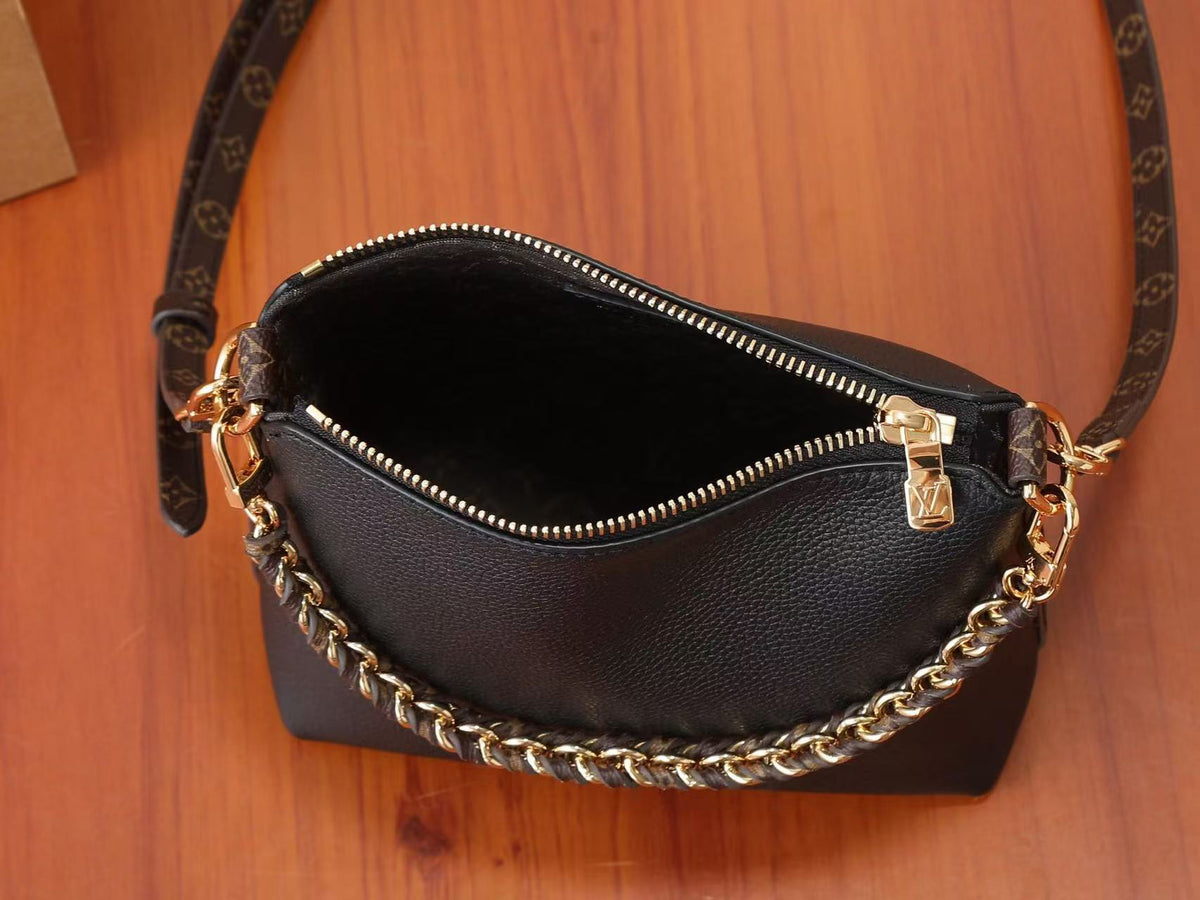 Louis Vuitton 2026 Mini Multipass Bag 18cm Black Gold Hardware Leather