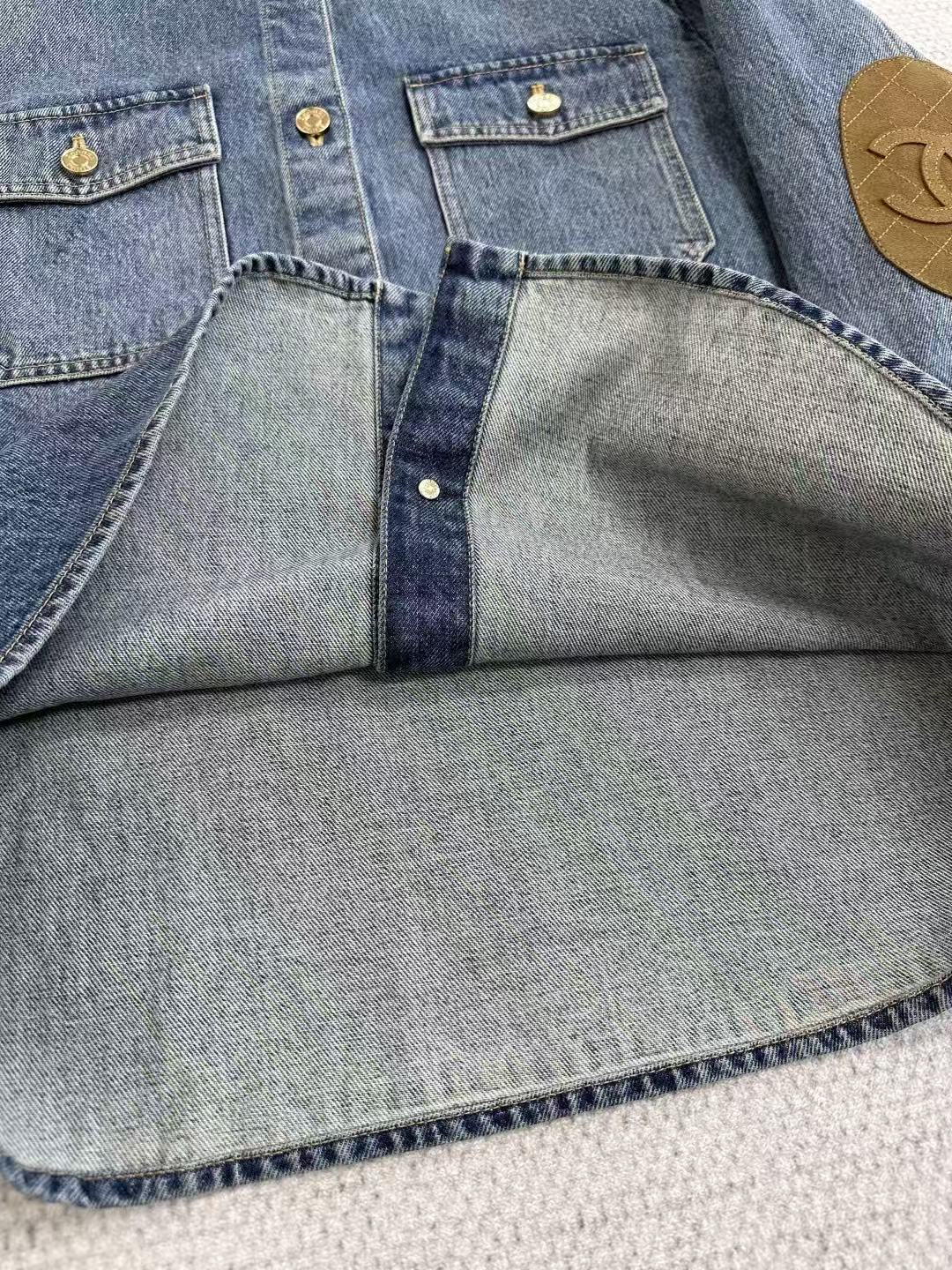 Chanel 2026 Denim Shirt Blue Cotton