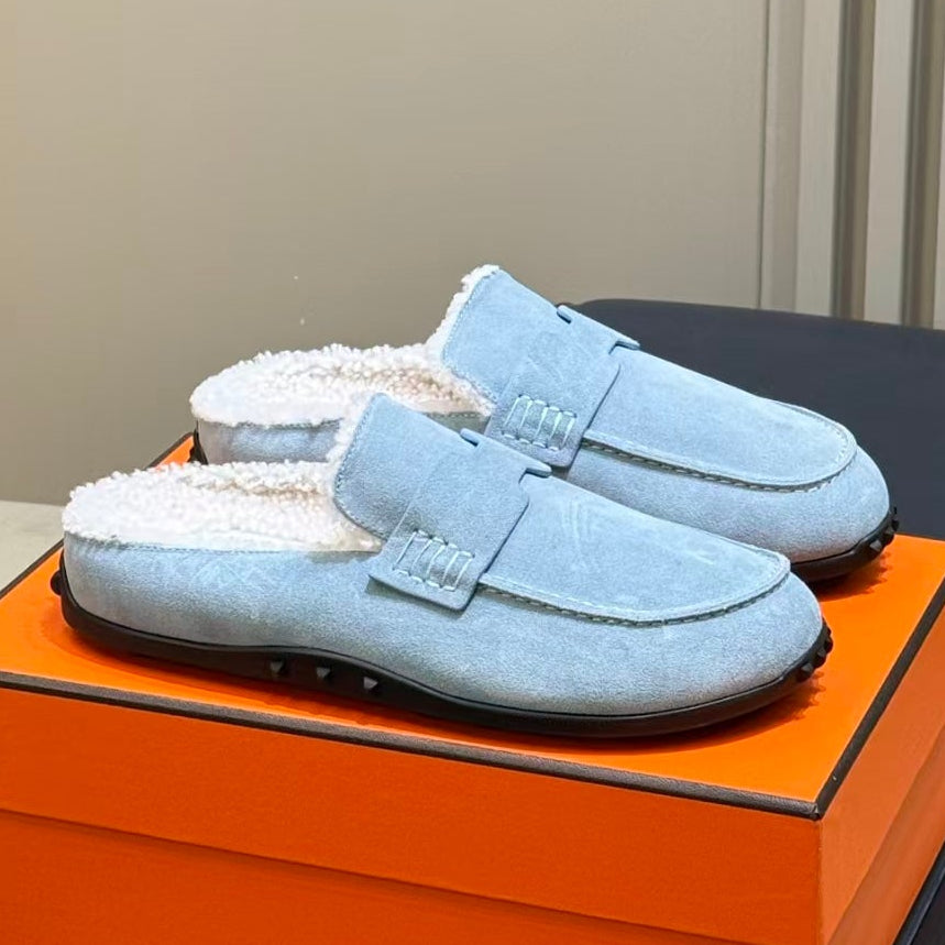 Hermes 2026 Mix Mule Suede Leather