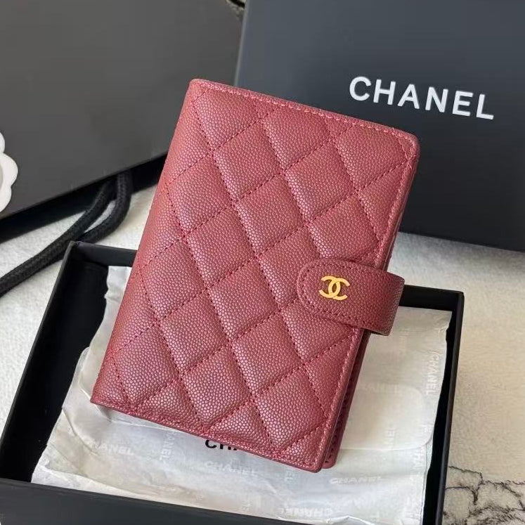 Chanel 2026 Matelasse Quilted Card Wallet 15cm Leather