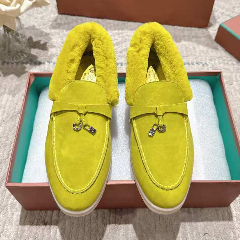 Loro Piana 2026 Summer Charms Walk Loafers Suede Wool