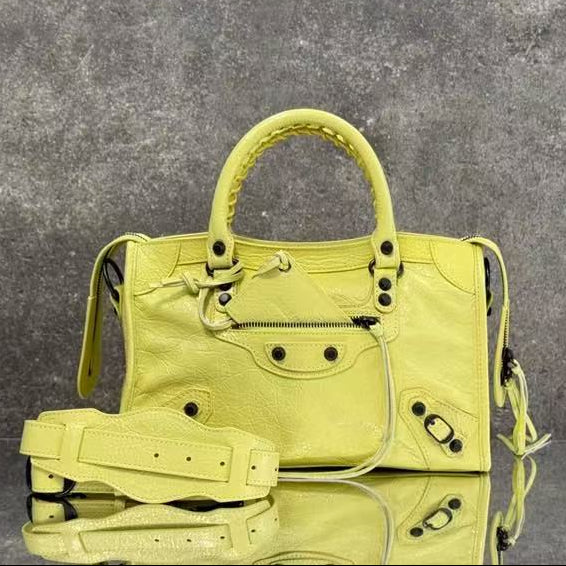 Balenciaga 2026 Le City Large Bag 46cm Crinkled Leather
