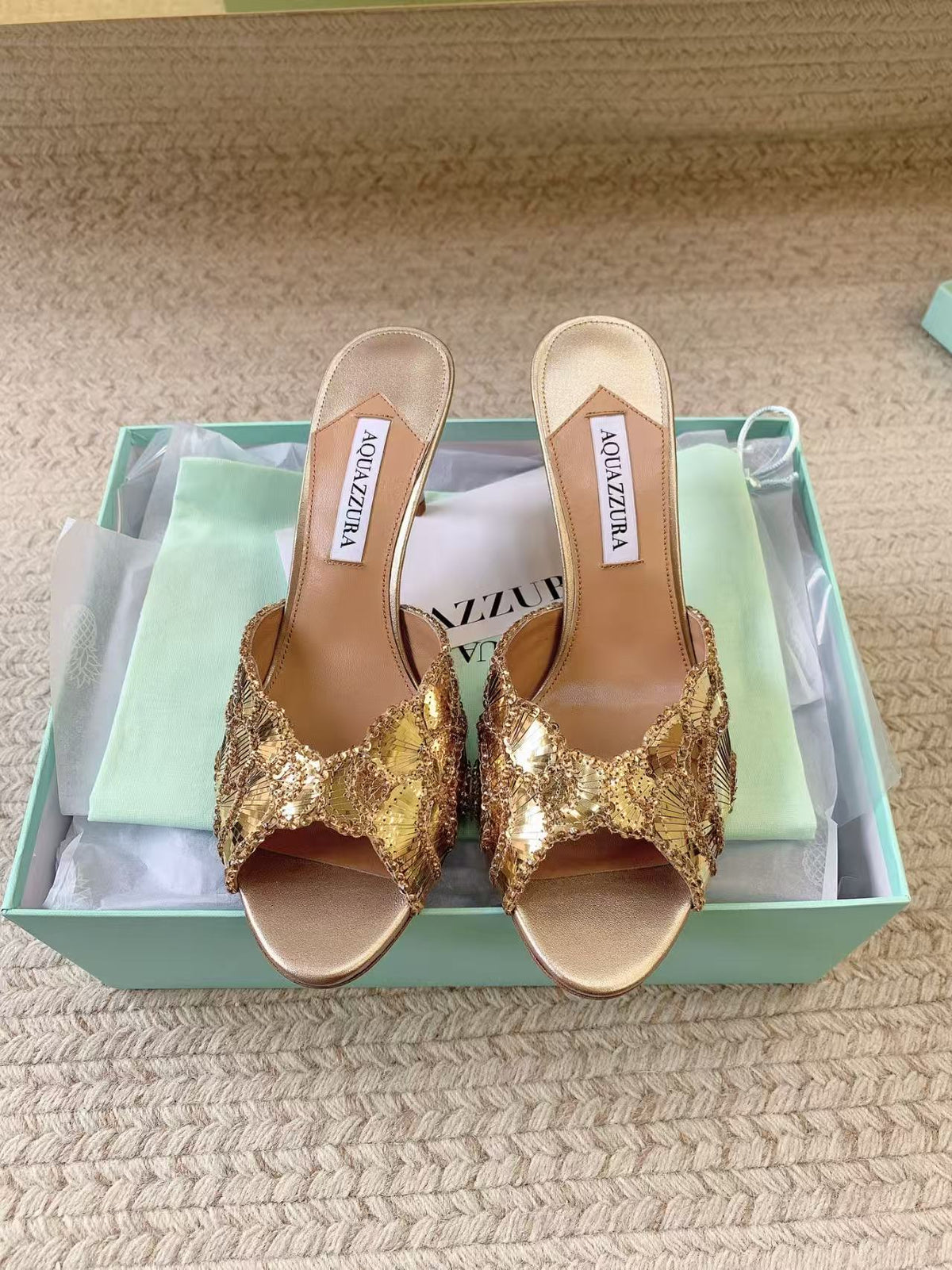 Aquazzura 2026 Ce Soir Mules 75mm Leather