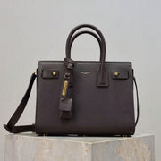 YSL 2026 Sac de Jour Baby Bag 26cm Dark Brown Leather