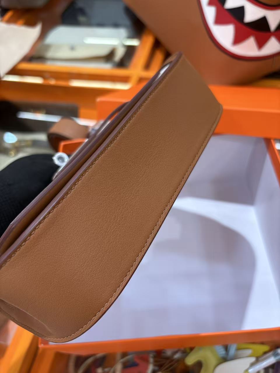 Hermes 2026 Toile Mini Jypsiere Bag 23cm Leather Canvas