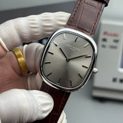 Patek Philippe Golden Ellipse 35mm Silver Dial Leather Strap