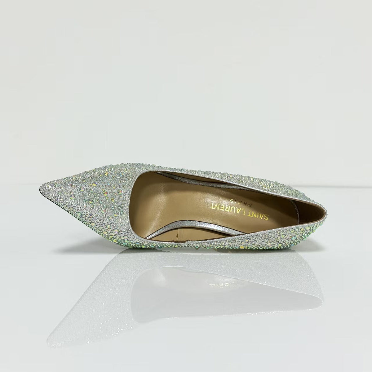 YSL 2026 Embellished Rhinestones Opyum Pumps Leather