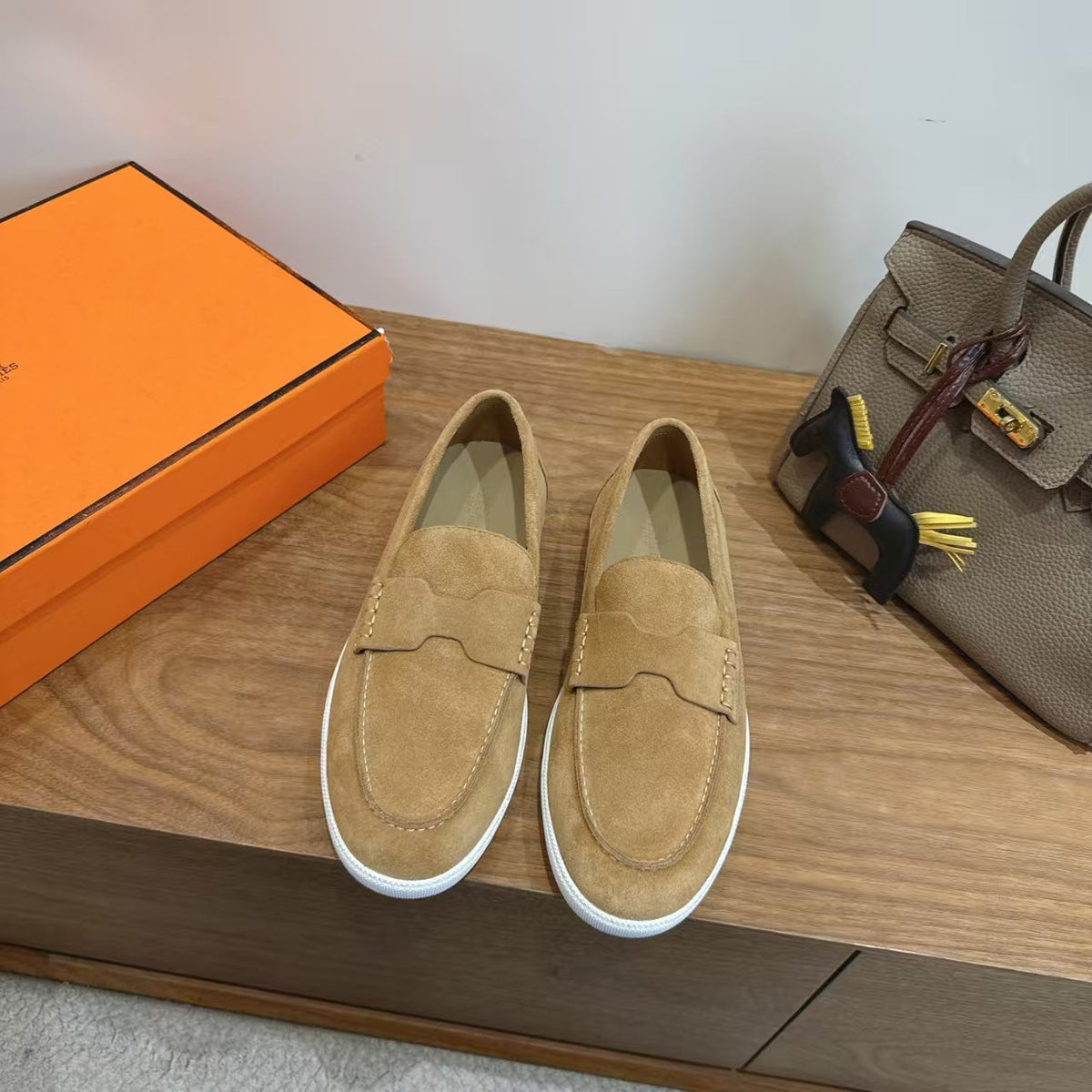 Hermes 2026 Job Loafers Suede 849203