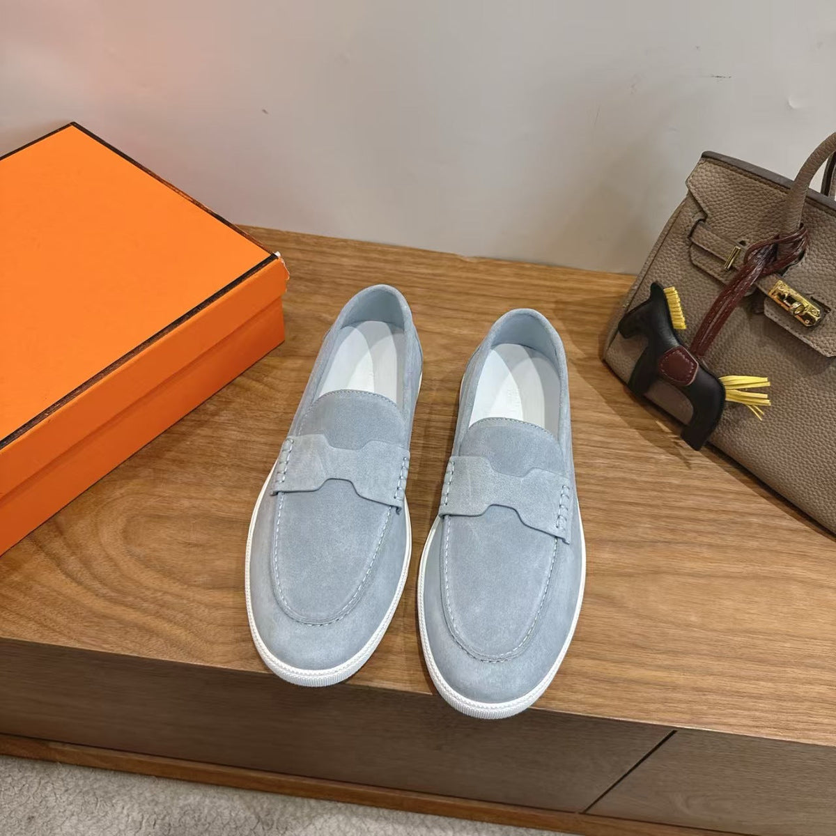 Hermes 2026 Job Loafers Suede 849203
