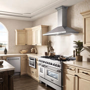 ZLINE Wall Mount Range Hood in Stainless Steel with Built-in CrownSound® Bluetooth Speakers (KBCRN-BT)