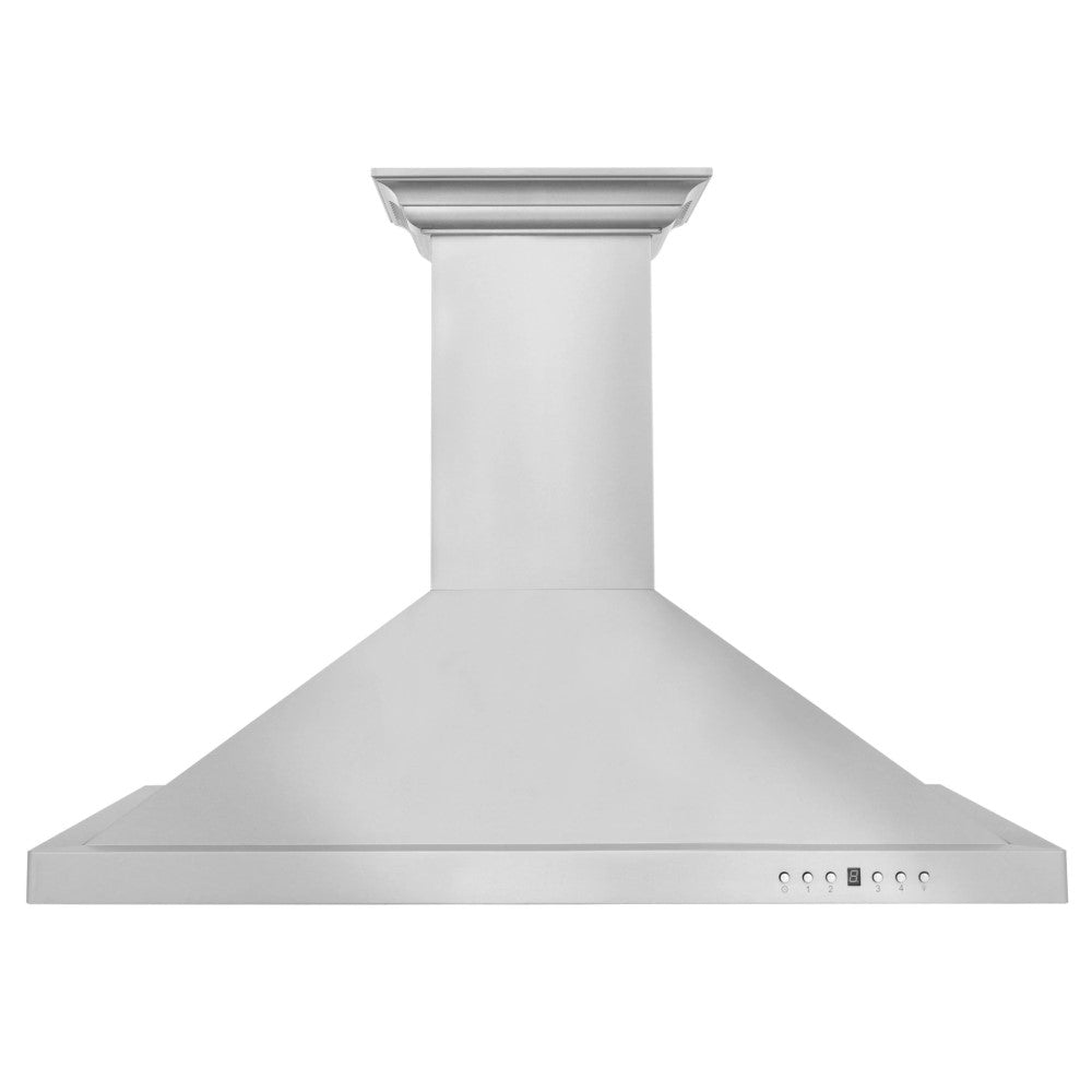ZLINE Wall Mount Range Hood in Stainless Steel with Built-in CrownSound® Bluetooth Speakers (KBCRN-BT)