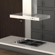 ZLINE Convertible Vent Island Mount Range Hood in Stainless Steel (KE2i)