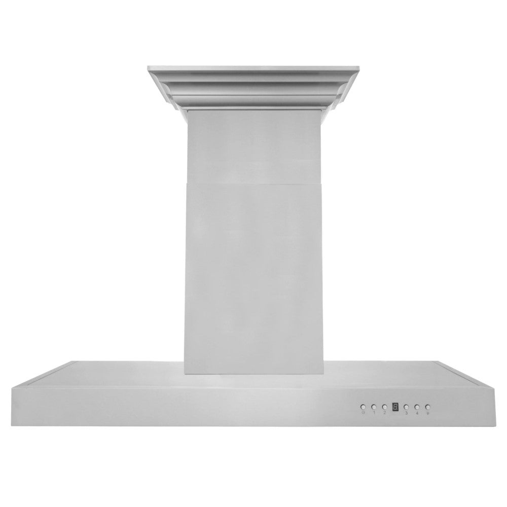 ZLINE Wall Mount Range Hood In Stainless Steel With Built-In CrownSound® Bluetooth Speakers (KECRN-BT)