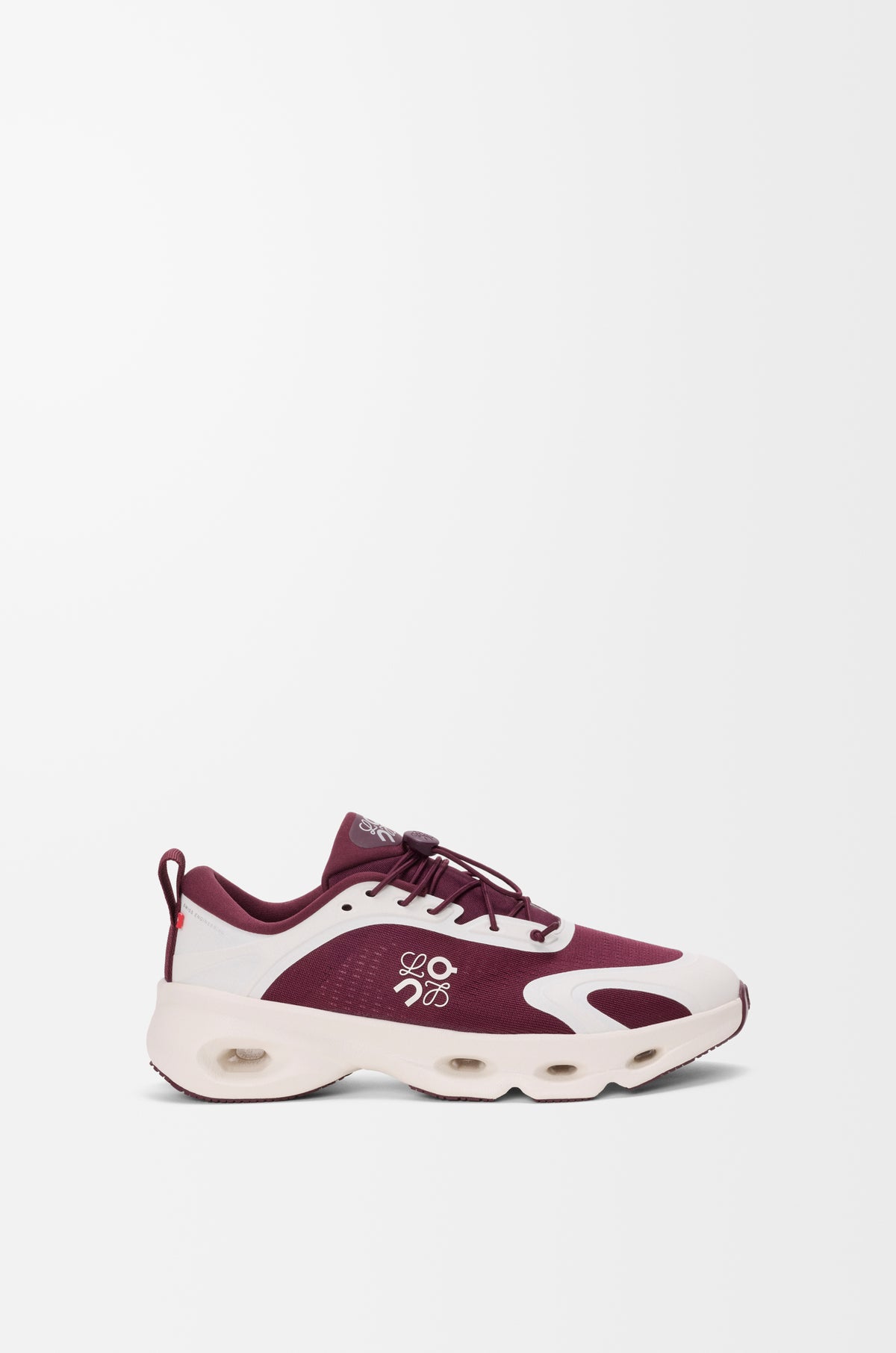 Loewe 2026 Cloudsolo Sneaker Burgundy White Fabric Rubber
