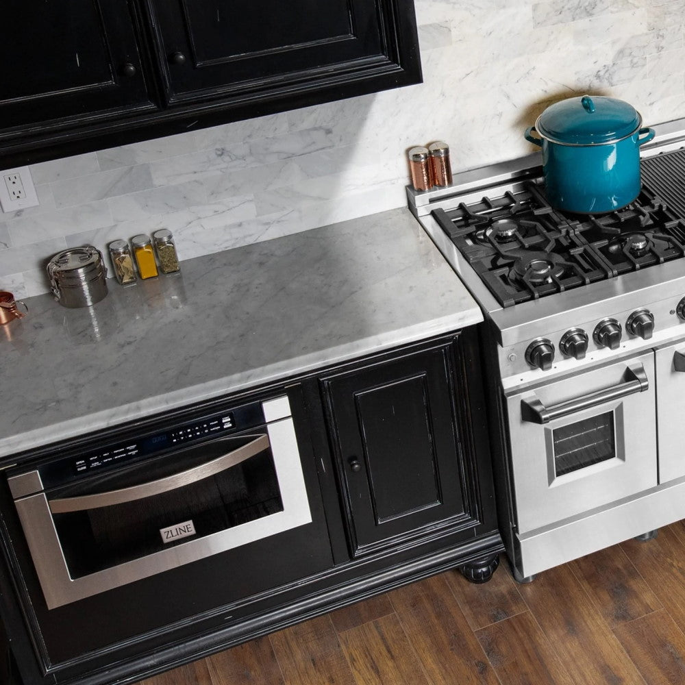 ZLINE 24" 1.2 cu. ft. Built-in Microwave Drawer in Stainless Steel (MWD-1)