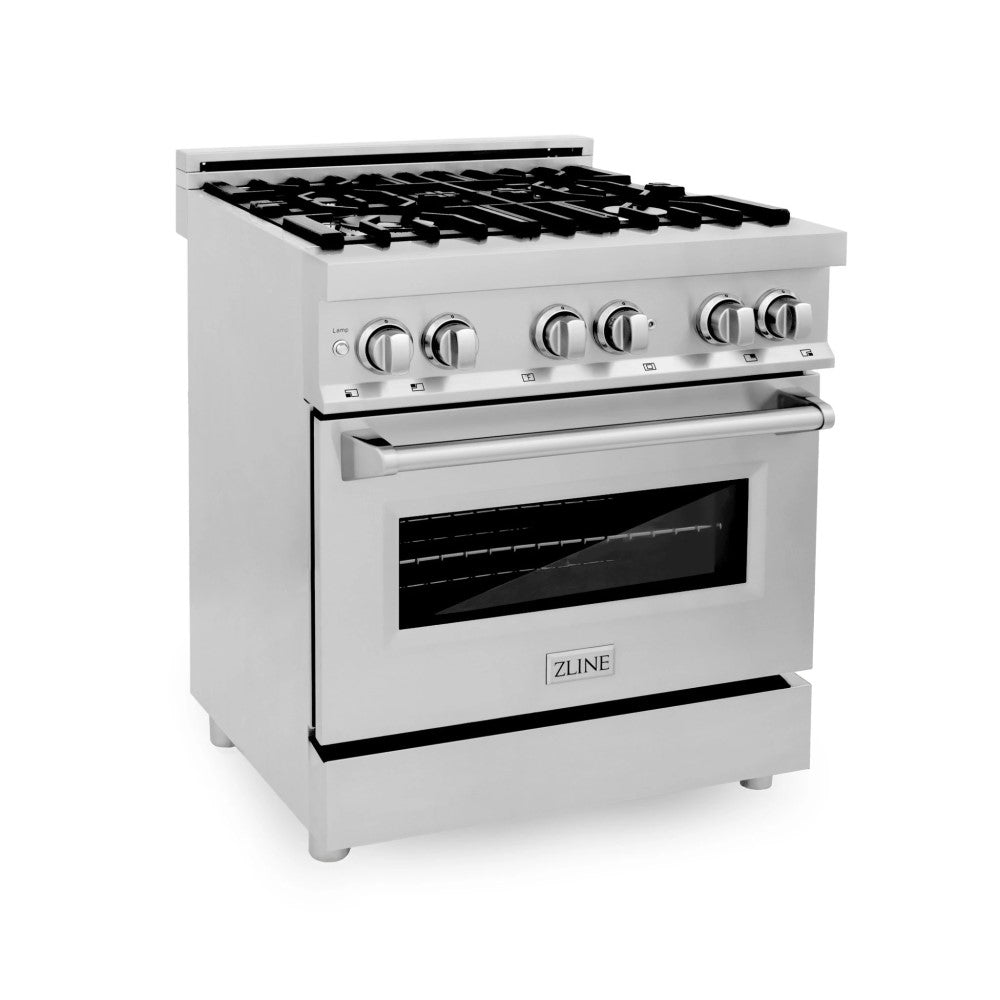 ZLINE 30" 4.0 cu. ft. Dual Fuel Range with Gas Stove and Electric Oven