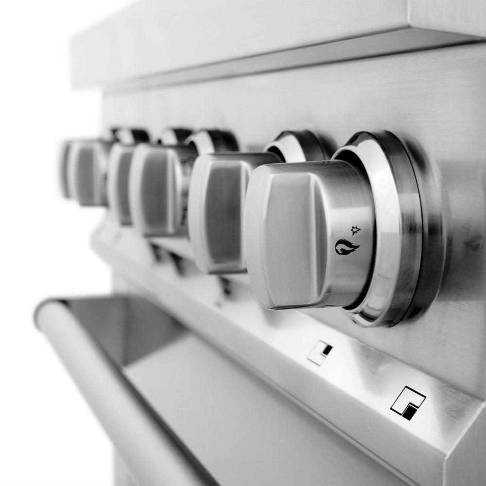 ZLINE 30" 4.0 cu. ft. Dual Fuel Range with Gas Stove and Electric Oven