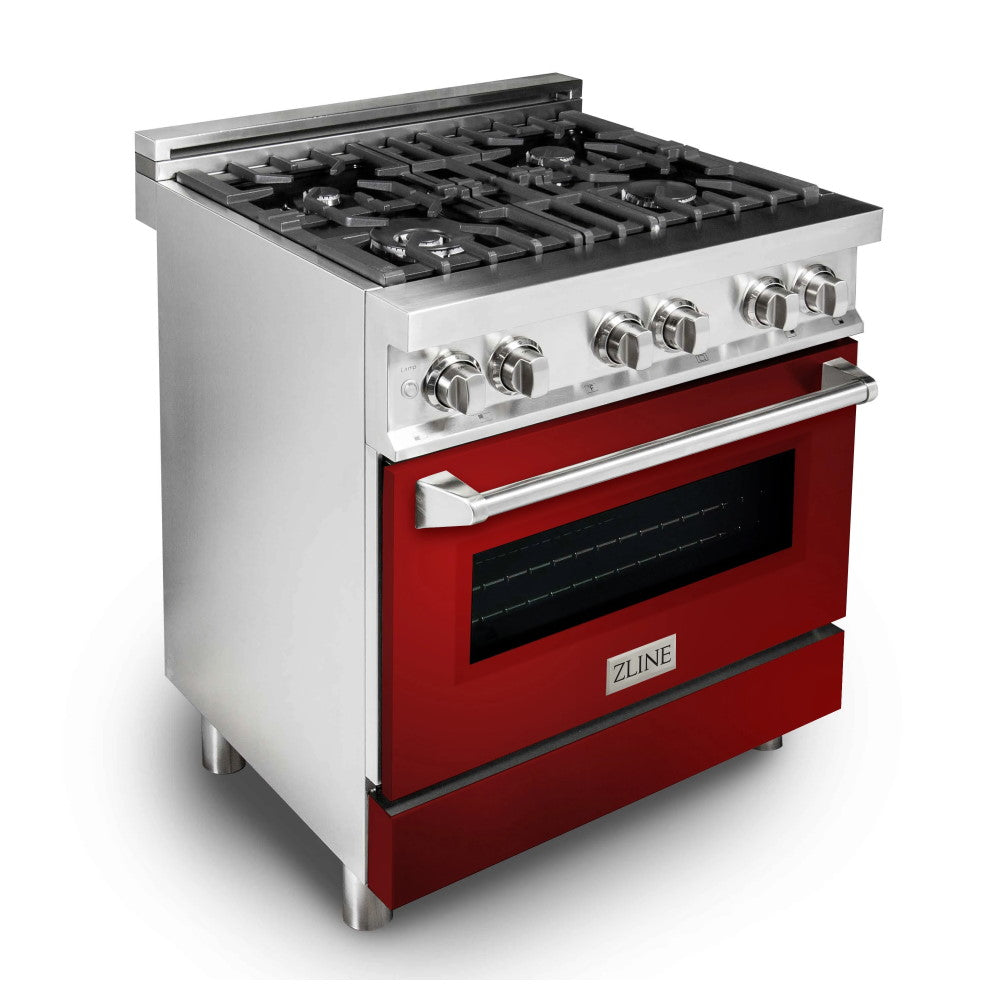 ZLINE 30" 4.0 cu. ft. Dual Fuel Range with Gas Stove and Electric Oven