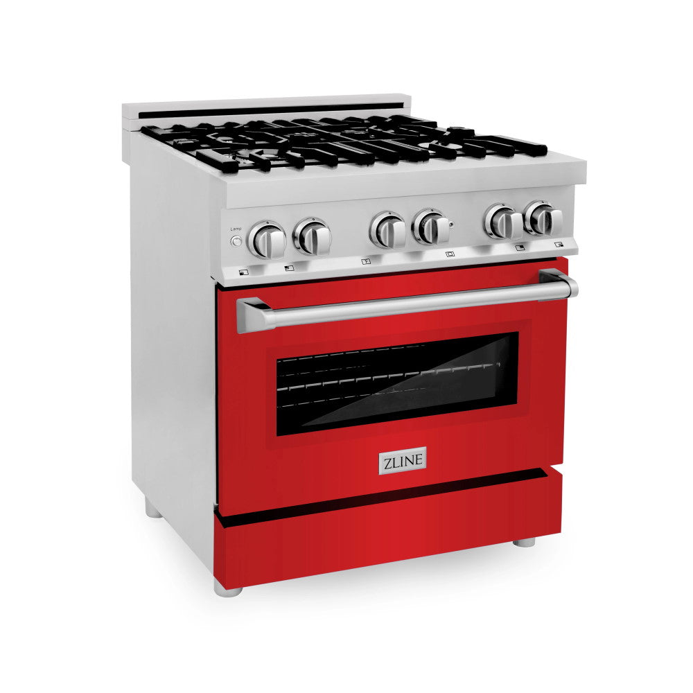ZLINE 30" 4.0 cu. ft. Dual Fuel Range with Gas Stove and Electric Oven