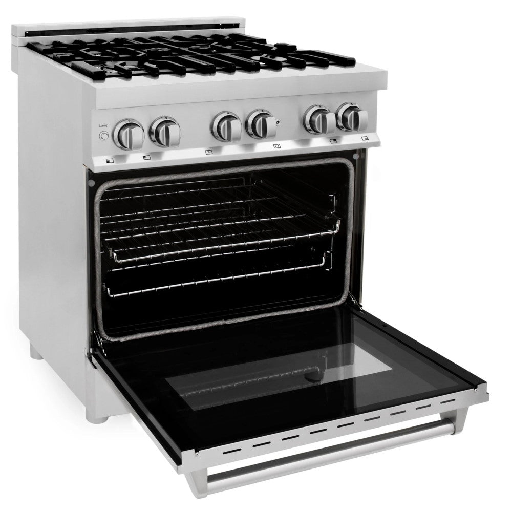 ZLINE 30" 4.0 cu. ft. Dual Fuel Range with Gas Stove and Electric Oven