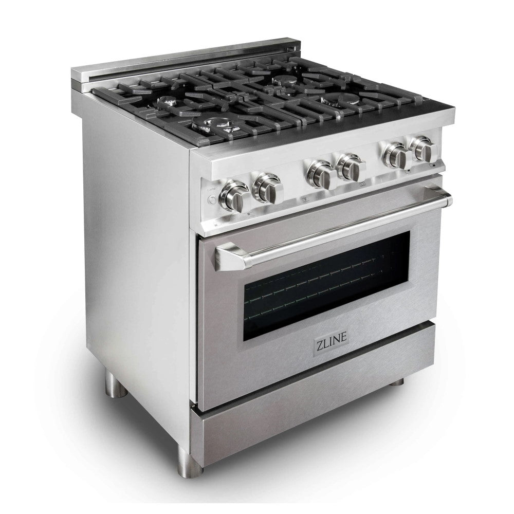 ZLINE 30" 4.0 cu. ft. Dual Fuel Range with Gas Stove and Electric Oven
