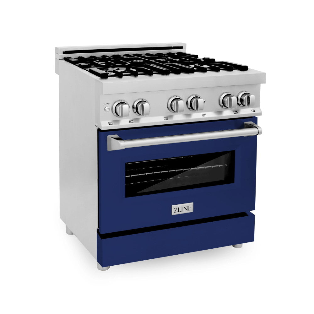 ZLINE 30" 4.0 cu. ft. Dual Fuel Range with Gas Stove and Electric Oven