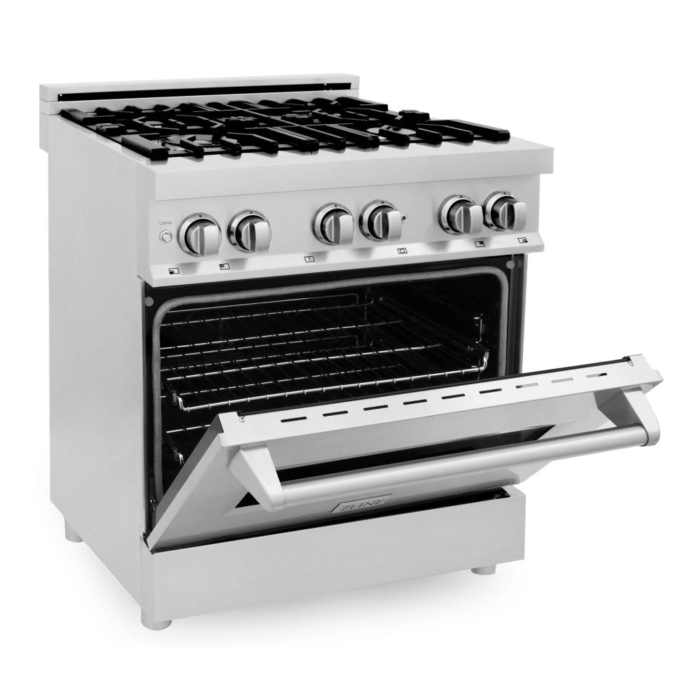 ZLINE 30" 4.0 cu. ft. Dual Fuel Range with Gas Stove and Electric Oven